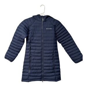 Columbia Youth Medium (10-12) Puffer Jacket Omni-Heat Insulated Hooded Coat